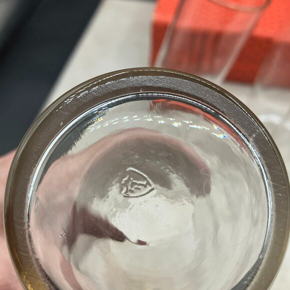 1960's Federal Glass "Tipsy" Highball Drunken Soldier Glasses Set of 4 Hand Blow - Picture 8 of 8